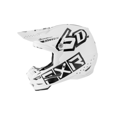 CASQUE FXR 6D BLANC NOIR