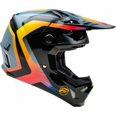 CASQUE FLY FORMULA CP KRYPTON GRIS NOIR ELECTRIC FADE