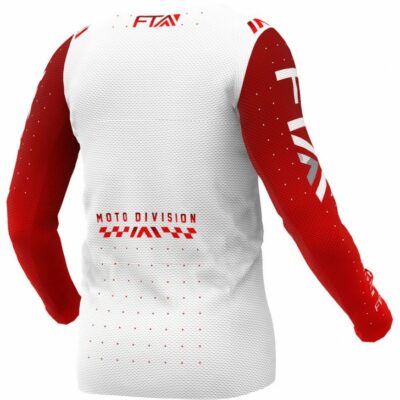 MAILLOT  FTA STYLZ  BLANC ROUGE