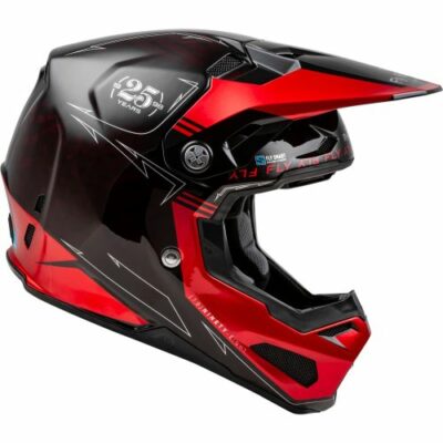 Casque Fly Racing  FORMULA S CARBON LEGACY ROUGE CARBONE NOIR 2024