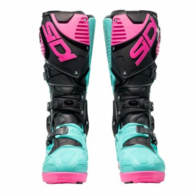 BOTTES SIDI CROSSFIRE 3 SRS NOIR/MINT/ROSE 2025