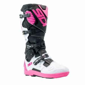 BOTTES SIDI CROSSFIRE 3 SRS NOIR/BLANC/ROSE 2025