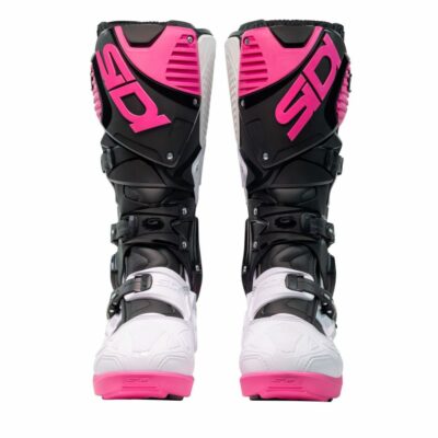 BOTTES SIDI CROSSFIRE 3 SRS NOIR/BLANC/ROSE 2025