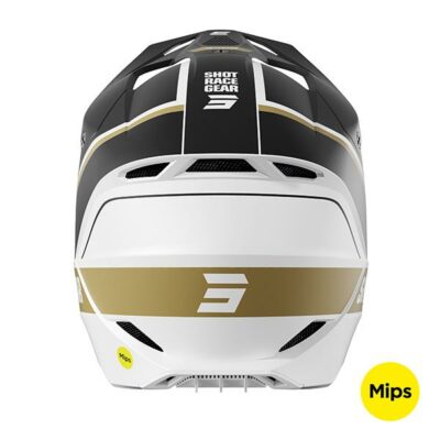 CASQUES SHOT RACE MYTHIC BLACK GOLD MATT