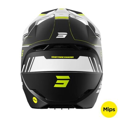 CASQUES SHOT RACE SPRINT BLACK NEON YELLOW MATT