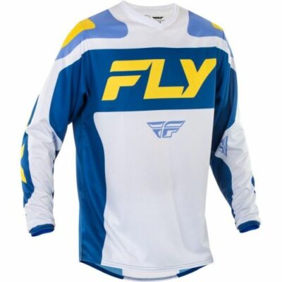 Maillot Cross FLY Racing F-16 BLANC/DARK BLEU/JAUNE