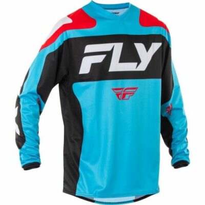 Maillot Cross FLY Racing F-16 CYAN/NOIR/BLANC