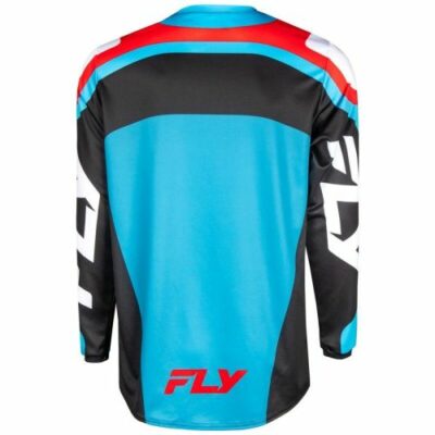 Maillot Cross FLY Racing  F-16 CYAN/NOIR/BLANC