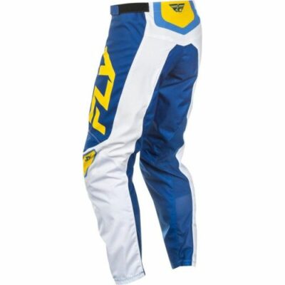 Pantalon Cross FLY Racing F-16 BLANC/DARK BLEU/JAUNE