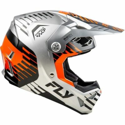 CASQUE CROSS FLY RACING FORMULA CP SLICE GRIS/ORANGE/NOIR