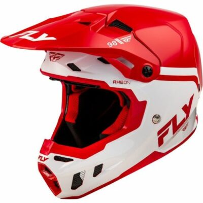 CASQUE CROSS FLY RACING FORMULA CC OBJECTIVE ROUGE/BLANC