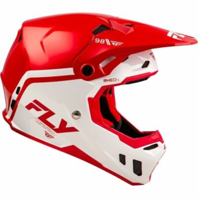 CASQUE CROSS FLY RACING FORMULA CC OBJECTIVE ROUGE/BLANC