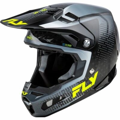 CASQUE CROSS FLY RACING FORMULA S CARBON PROTOCOL GRIS/HI-VIS