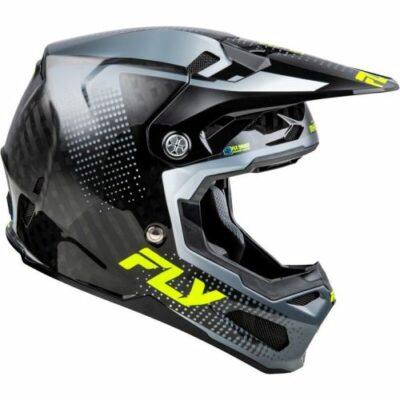 CASQUE CROSS FLY RACING FORMULA S CARBON PROTOCOL GRIS/HI-VIS