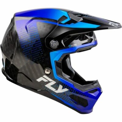 CASQUE CROSS FLY RACING FORMULA S CARBON PROTOCOL BLEU