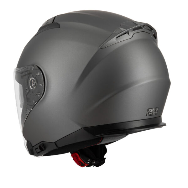 Casque Moto Jet Eight S771 BLAKE Uni Gris Mat – Image 3