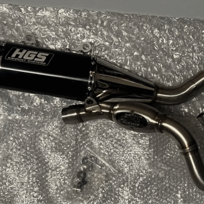 Découvrez la ligne complète BLACK CARBON TITANIUM HGS pour Honda CRF R 250 (2022-2024) sur mtc60.fr. Performance et style au rendez-vous !