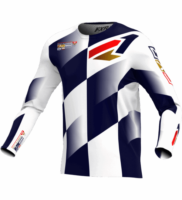 Explorez le maillot Cross FXR Revo Daytona bleu sur mtc60.fr. Idéal pour les passionnés de motocross, il allie qualité et esthétique. Achetez-le aujourd'hui !