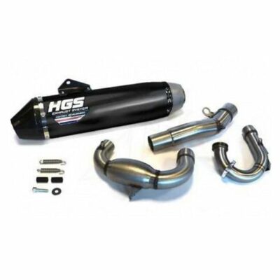 Découvrez la ligne complète inox alu noir avec embout carbone HGS pour Yamaha 250 YZ F 2019-2023. Performance et style au rendez-vous sur mtc60.fr