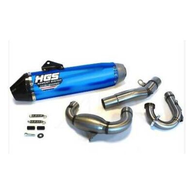 Découvrez l'embout en carbone ligne HGS bleu pour YZF 250 de 2019 à 2024. Performance et style au rendez-vous, disponible sur mtc60.fr.