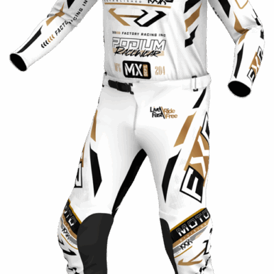 Explorez la tenue enfant FXR Podium Gladiator Blanc 2025 sur mtc60.fr. Un choix parfait pour allier style et performance pour les petits passionnés.