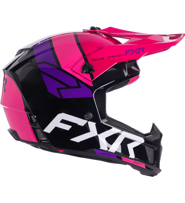CASQUE CROSS FXR CLUTCH COMP NOIR ROSE 2026 – Image 3