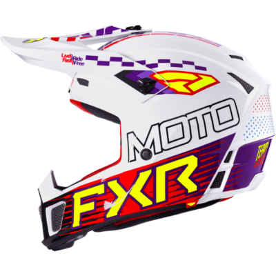 CASQUE CROSS FXR CLUTCH RACE BLANC 2026